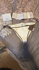 White Burberry Bikini Bottom