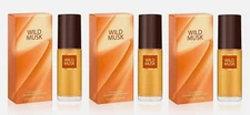 *PACK OF 3* WILD MUSK by COTY for Women 1.4 oz 44 ml Cologne Spray NEW IN BOX