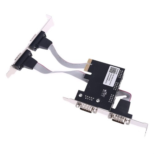 99100 Chipset PCIe 4 Port Serial Add on Card Multi RS232 DB9 COM Expansion Riser - Picture 6 of 8