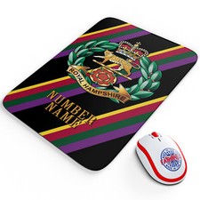 Personalised Military Mouse Mat Hampshire Regimen Work Pad Computer PC Gift TR17