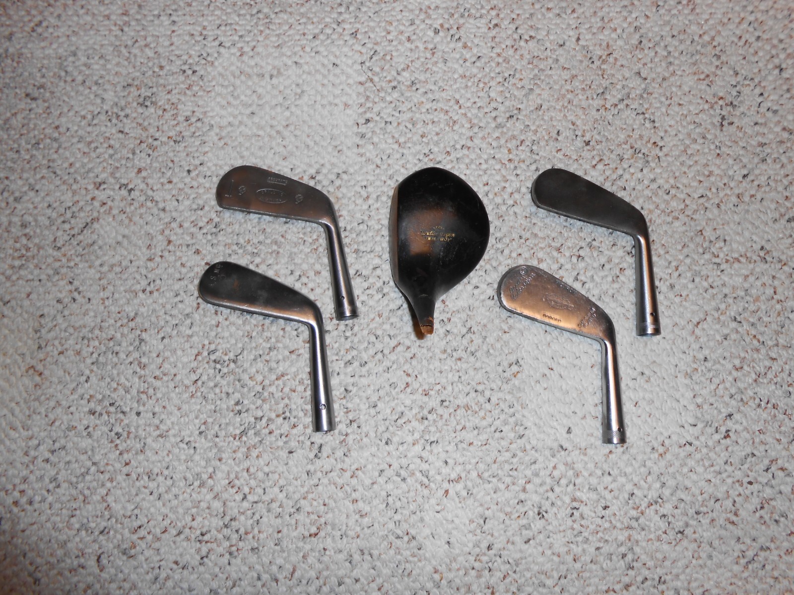 5 OLD ANTIQUE WOOD SHAFT GOLF CLUB HEADS ONLY eBay