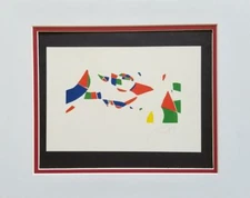 Joan Miro "Prints For An Exhibition IV" Matted offset Litho Limited Ed. 1991