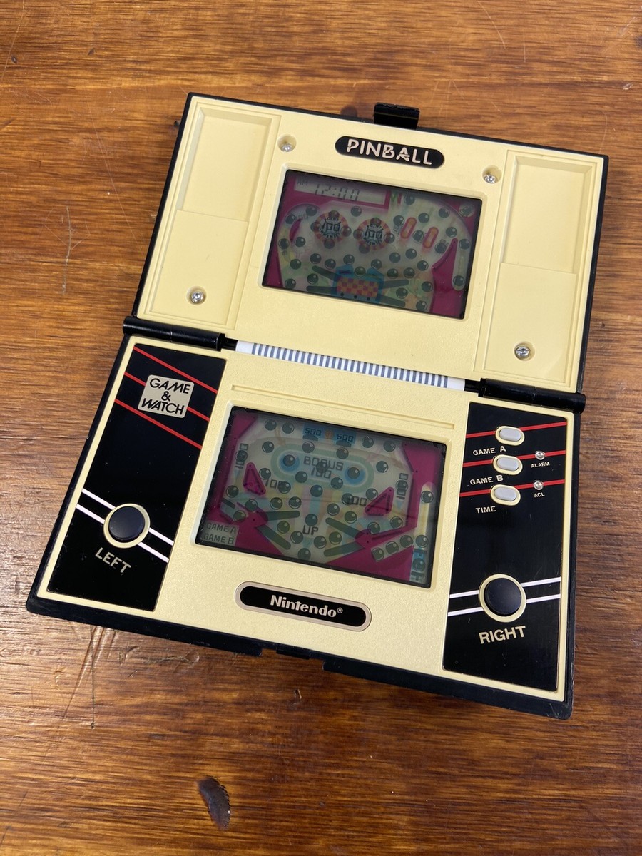 Nintendo Game & And Watch PINBALL 1983 Multi Screen Console PB-59