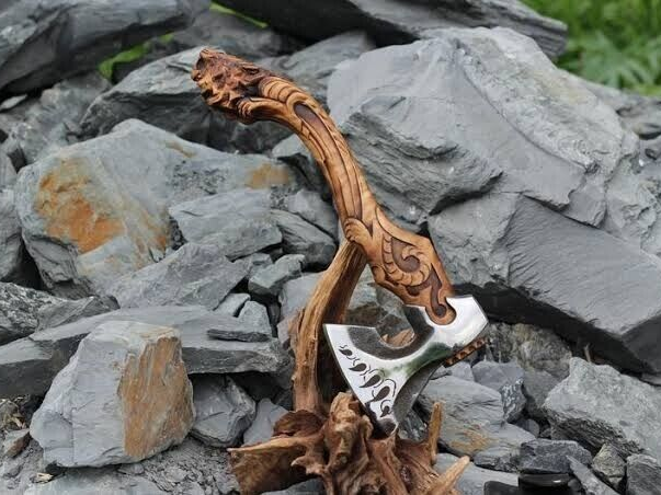 Prix d'usine en acier au carbone chasse Viking tactique Tomahawk hache