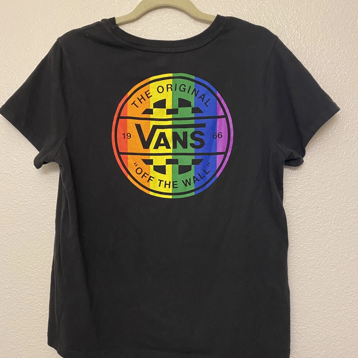 Black rainbow vans shirt Clearance