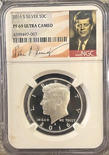 2016S  SILVER  50C  PF69 ULTRA CAMEO  ***BEAUTIFUL COIN***