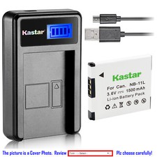 Kastar Battery LCD Charger for Canon NB-11L NB-11LH  Canon ELPH 130 IS ELPH 135