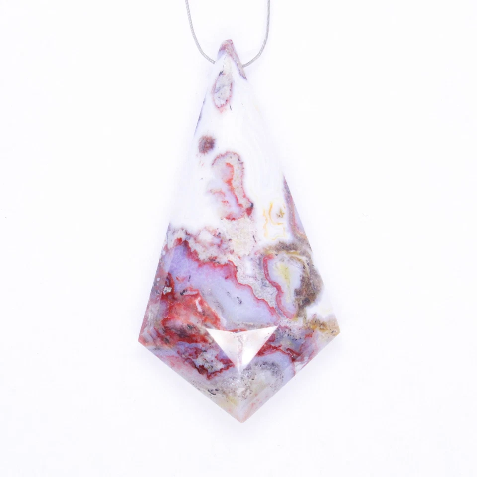 Natural Red Agate Gemstone Kite Shape Red Agate Faceted Cabochons Gemstone Beads - Image 4 of 4