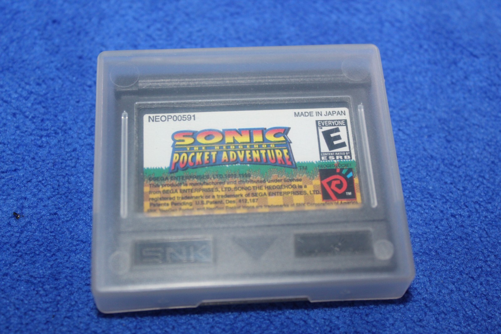 Sonic the Hedgehog Pocket Adventure NEO GEO Pocket - Prix - Photo ...