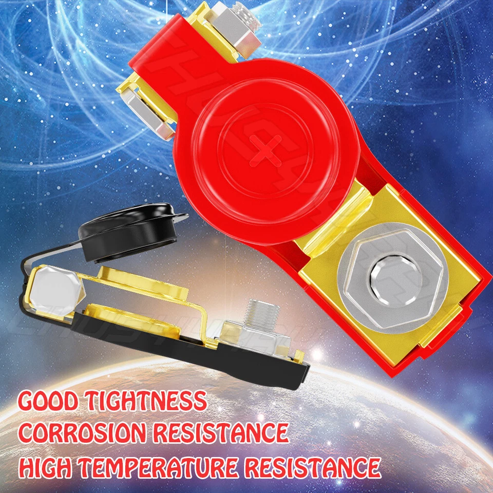 2x Conectores de terminal de batería de durabilidad para automóvil Clip Abrazadera de cable Protector de poste superior EE. UU. Foto 2 de 4