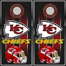 KC Chiefs 858 cornhole board vinyl wraps