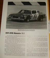 1977-78 Amc Matador X-2 Specs Info Photo 77 1978 X2 Penske American Motors