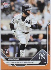 2025 Topps Now Card 140 Jorbit Vivas 1st MLB Hit & RBI -RC 4/25 -Free Shipping!