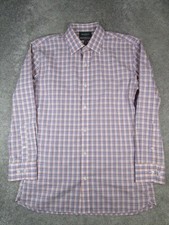 Bonobos Shirt Mens 16.5 Pink Purple Button Up