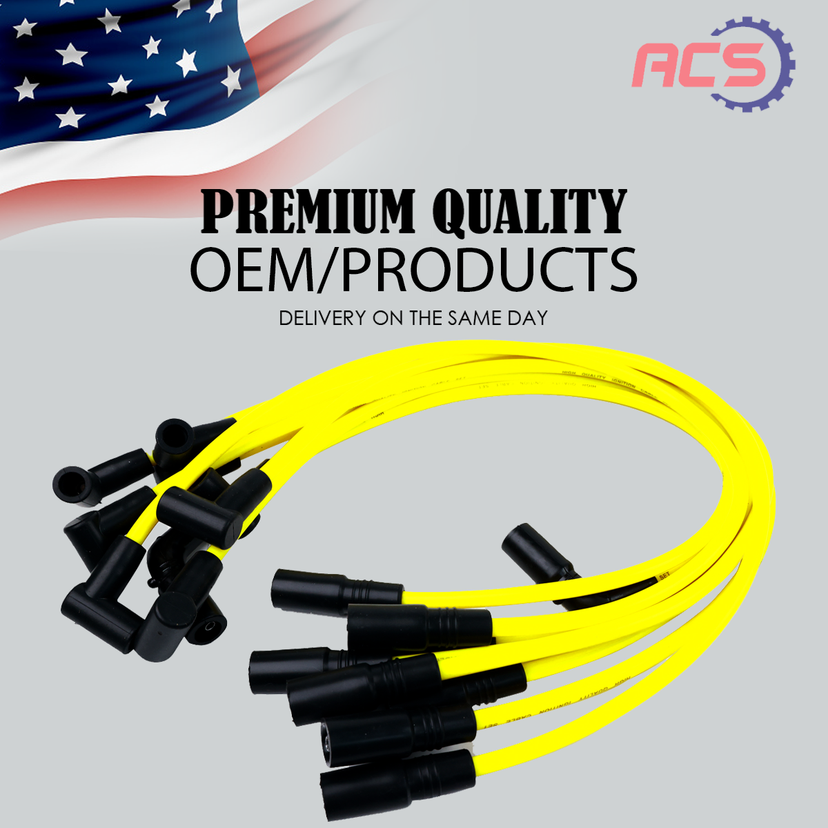 8mm High Performance Spark Plug Wires for Chevy C1500 C2500 GMC 2X1197 96646 OEM Fit