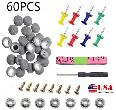 (US)60x Car Roof Liner Ceiling Repair Sagging Headliner Buckle Pins