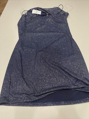 Windsor- Women's Navy Blue Sparkly Short Dress- Size M | eBay