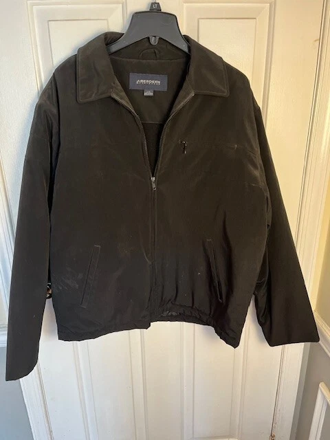 Aberdeen Sportswear Men's Jacket / Coat w/black Liner Black Size Large 5 pockets