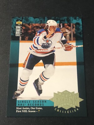 1995-96 Upper Deck Wayne Gretzky's Record Collection Wayne Gretzky