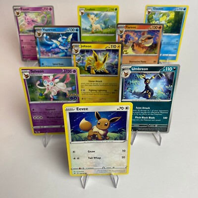 ENGLISH Kids Set Pokemon All Eevee Evolutions Umbreon Sylveon Espeon Glaceon...