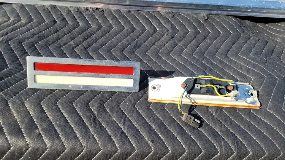 1971 Lincoln Continental Mark III Lower Door Panel Trim W/ Light Drivers Side LH - Image 3 of 4