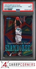 1999 FLEER MYSTIQUE SLAMBOREE #2 SHAREEF ABDUR-RAHIM #/999 POP 4 PSA 9