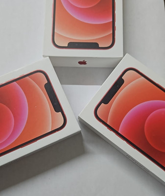 OEM Apple iPhone 12 Red  Empty Box  Lot of 5 | No Phone Included