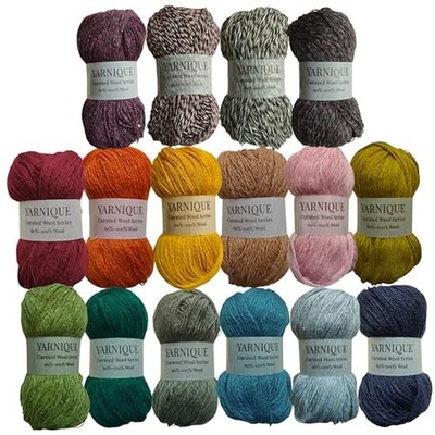 Lace Weight Wool Yarn   16 Mini Skeins (25g Each) Multicolor Set (400g / 1