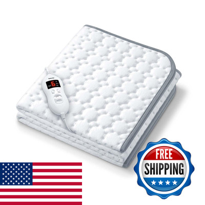 Beurer Uwb55 Heated Mattress Pad 8 Temperature Settings Ultra-Soft Fleece 59 X
