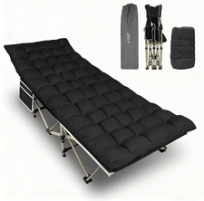 Folding Camping Cot for Adults,600Lbs Max Load,28" Wide Sleeping Cot with Remova