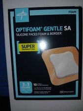 Medline MSCEX44EP Optifoam Gentle Ex Silicone Foam Dressing