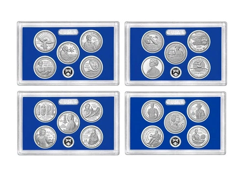 2022 S to 2025 S American Clad Women Quarter Proof Set No Box or COA 20 Coins US