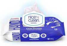 Sensitive Skin Wet Hand Wipes 90ct 8-Pack  Infused with Aloe
