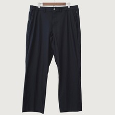 Quince Ultimate Commuter Pants Men 38x30 Black Straight Leg Stretch Classic Fit
