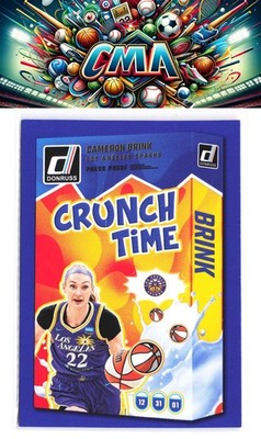2025 Donruss WNBA #17 Cameron Brink Crunch Time Press Proof Blue