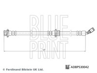 Blue Print Bremsschlauch ADBP530042 FüR Nissan Trail 3 Qashqai 2 J11 Dig Dci T32