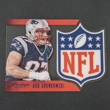 2014 Panini Prestige 💪 Rob Gronkowski #8 New England Patriots NFL Shield Insert