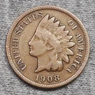 1908 S Indian Head Cent