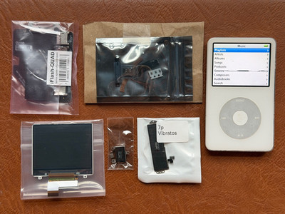 Apple iPod classic 5.5 gen with new components kit + usbc mod