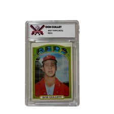 1972 Topps Don Gullet #157 + Custom Slab/Stand + 300+ Card Box