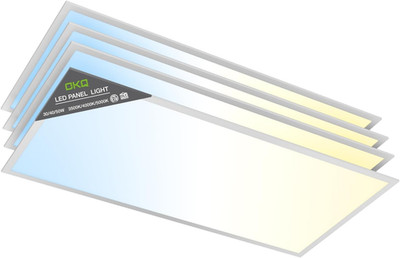 2X4 LED Flat Panel Light Drop Ceiling Office Fixture, 30/40/50W Selectable, 5000