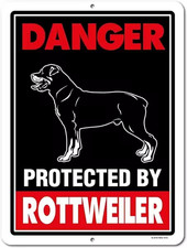 Retro Beware Guard DOG ROTTWEILER WARNING Metal sign WALL ADVERTISING