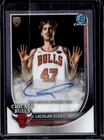 2025-26 Bowman Lachlan Olbrich Chrome Auto Autograph RC Rookie #BCA-LO Bulls