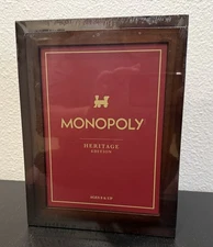 Monopoly Heritage Edition – Premium Wood Bookshelf Board Game – NEW Sealed