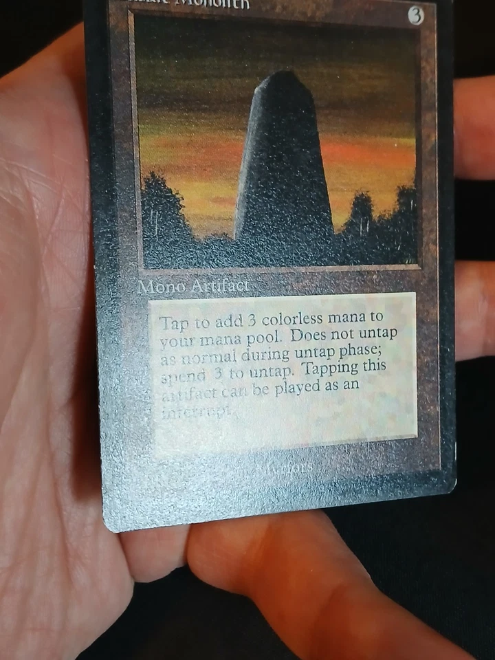 Magic the Gathering MTG Beta Basalt Monolith LP - Image 3 of 4