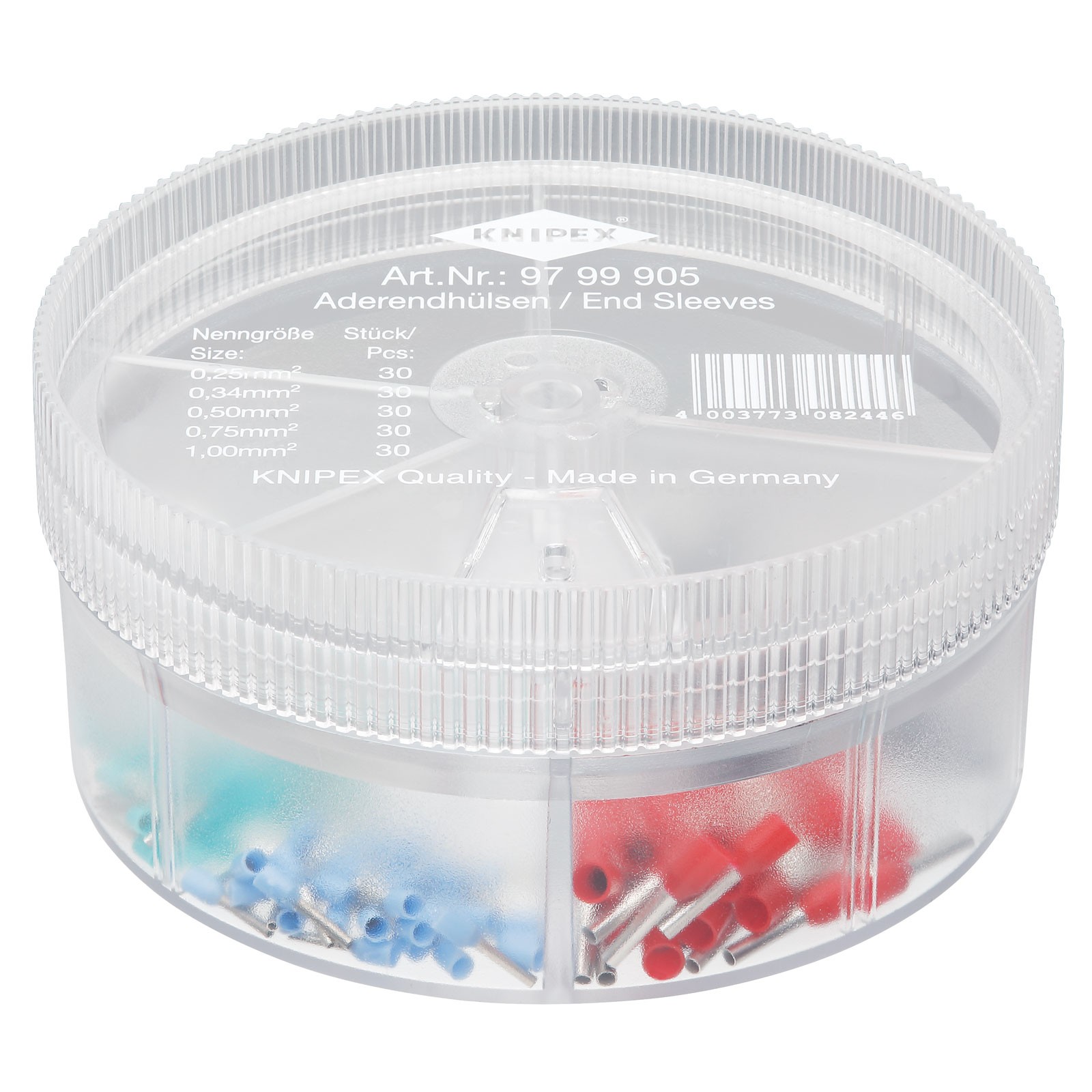 Knipex Insulated Wire Ferrules Assortment Box 150 Piece 97 99 905 - Image 2