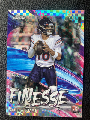 Caleb Williams 2024 Topps Chrome Finesse X-Fractor