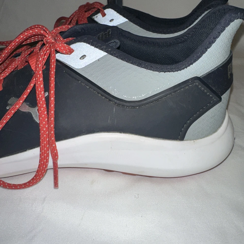 Zapatos de golf Puma Ignite para hombre - talla 8,5 EE. UU. - blanco/rojo/azul deportivo Athlesuire Foto 4 de 4