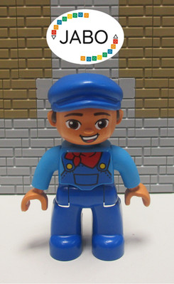 ( Q13/52 ) Lego Duplo Figur Mann Schaffner Heizer Eisenbahn