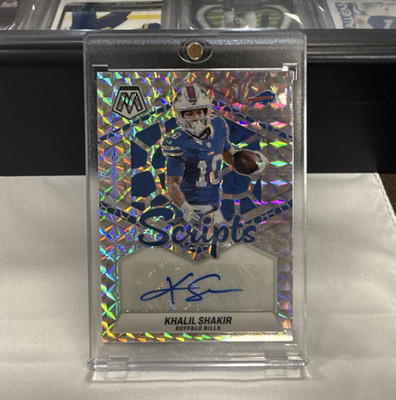 Panini 2024 Mosaic Khalil Shakir Scripts Auto #SC-KSH Buffalo Bills NFL  